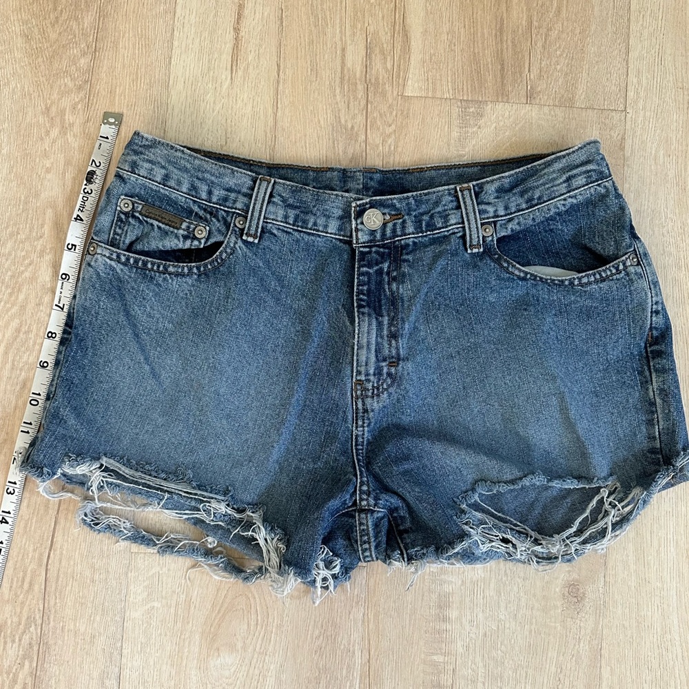 Vintage Calvin Klein denim high rise cutoff shorts